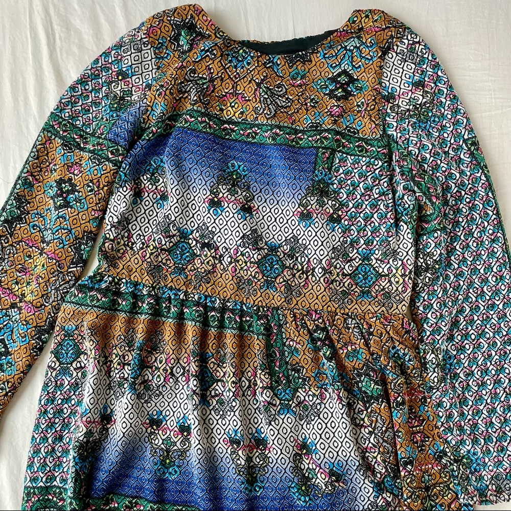 Zara trafaluc mosaic maxi dress